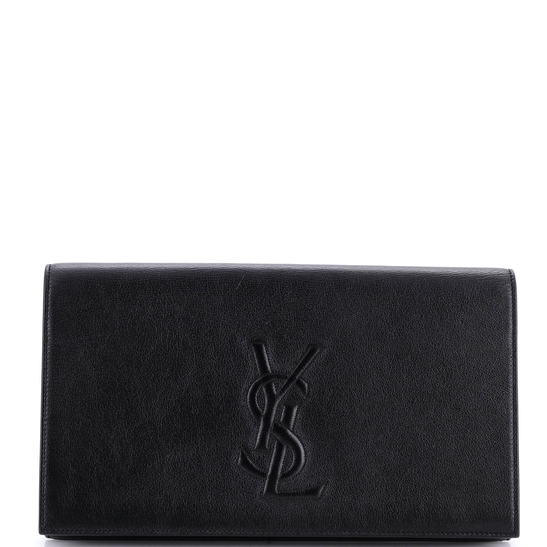 Saint Laurent Large Belle De Jour Clutch Leather